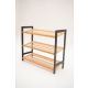 BOLZZ Polica za obucu 3 nivoa bamboo crna - EP2742350