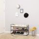 MODERNHOME Polica za obucu crna 3 nivoa - MODEL_2119_1