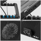 Postolje cooler za laptop MIKUSO NCP-235 (370x265x55mm) (blue-led) 17inch crni - 611484