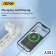 Power Bank Aspor Mag Charger A381 5000 mAh sivi - 615787