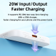Power bank prenosiva baterija Magsafe REMAX Usion Series RPP-65 PD 20W + QC 15W Fast Charging 10000mAh beli - 215571