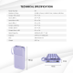 Power bank Prenosiva baterija Fantech S3 10000mAh, 10W crni - 220830
