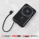 Power bank prenosiva baterija Oxpower PDW12 12000mAh 3u1 magnetic crna - 220781