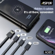 Power Bank wireless + 3u1 Aspor A305 PD 10000 mAh crna - 610474