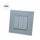 Wise Prekidač mehanički, 3 tastera, PVC mat panel - WISE - PMK000140A00000
