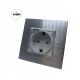 Wise Utičnica sa zaštitnim poklopcem 16a aluminijumski panel srebrni - PMK000109A00000