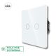 Wise Wise prekidač na dodir - 2 tastera, stakleni panel beli SWP011 - PMK000040A00000