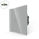 Wise Wise prekidac na dodir - 1 taster, stakleni panel crni SWP003 - PMK000041A00000