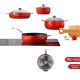 BONERA Set posuđa Pro plus 7/1, crvena - Pro-plus