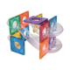 CLEVERCLILXX Magnetni konstruktor set Ball Run tobogan - 60 delova - CC1004