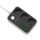 Produžni kabel LDNIO SE3631 3 utičnice 6xUSB 2m X10 - 610615