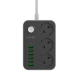 Produžni kabel LDNIO SE3631 3 utičnice 6xUSB 2m X10 - 610615