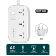 Produzni kabl LDNIO SC3416 EU 3 uticnice + 2xUSB QC 2xPD GaN 2m - 209770