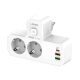 Produzni kabl LDNIO SE2337 2500W (lopov) EU 2 uticnice + 2xUSB QC3.0 18W, PD 20W beli - 219675