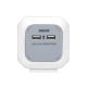 ORNO Produžni kabl sa 4 utičnice i 2xUSB 1.4m, belo/siva - ORNOR-AE-13144(GS)