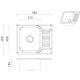QUADRON Ugradna sudopera Kevin 116 HD5848PVDBSG1, zlatna - QU061