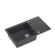 QUADRON Granitna sudopera Evan 136 XL HCQE58650U8_BS_P2O, crna - QU160