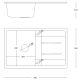 QUADRON Granitna ugradna sudopera Morgan 111 HB8203U8-BS_P2O, crna/steel - QU232