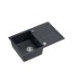QUADRON Granitna ugradna sudopera Morgan 111 HB8203U8-BS_P2O, crna/steel - QU232