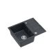 QUADRON Granitna ugradna sudopera Morgan 116 HB8210U8-BS_P2O, crna/steel - QU244