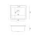 QUADRON Ugradna sudopera Morgan 110 GraniteQ HB8304U8-BS_P2O, crna - EP3191862