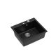 QUADRON Granitna ugradna sudopera Morgan 110 HB8304U7-BS_P2O, carbon/steel - QU258