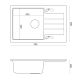 QUADRON Granitna ugradna sudopera Peter 111 HCQP7850SZK, srebrna - QU302