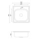 QUADRON Ugradna sudopera Joe 110 HD110SAT4848, inox - QU371