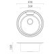 QUADRON Ugradna čelična sudopera Hugo 210 HD210SAT4936, inox - QU377