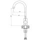 QUADRON Set ugradna sudopera Go max sa slavinom Kate TQ7744GMSZ, siva - QU596