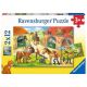 Ravensburger puzzle - Odmor na ergeli - 2x12 delova - RA05178