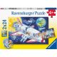 Ravensburger puzzle - Putovanje kroz svemir - 2x24 dela - RA05665