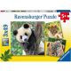 Ravensburger puzzle – Panda, tigar, lav - 3x49 delova - RA05666