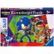 Ravensburger puzzle - Sonic - 3x49 delova - RA05695