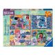 Ravensburger puzzle - Stitch - 4x100 delova - RA05731
