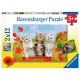 Ravensburger puzzle - Slatke mace - 2x12 delova - RA07626