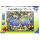 Ravensburger puzzle (slagalice) - Mapa sveta sa životinjama - RA10540