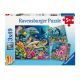 Ravensburger puzzle - Život pod vodom - 3x49 delova - RA12000859