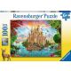 Ravensburger puzzle - Dvorac i duga - 100 delova - RA13285
