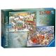 Ravensburger puzzle - Novogodisnja čarolija - 2x500 delova - RA15031