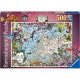 Ravensburger puzzle - Evropska mapa - 500 delova - RA16760