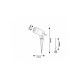 Rabalux Baštenske lampe Krobia GU10 1x MAX 4W crna (7814) - 7814-1