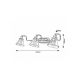 Rabalux Kupatilska rasveta Antoine E14 3x MAX 40W hrom (3209) - 3209-1