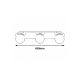 Rabalux Kupatilska rasveta Becca G9 3X MAX 28W hrom (2112) - 2112