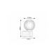Rabalux Kupatilska rasveta Colzar G9 1x MAX 35W mat crno (75021) - RAS002972A00000