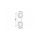 Rabalux Kupatilska rasveta Colzar G9 2x MAX 35W mat crno (75022) - RAS002973A00000