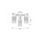 Rabalux Kupatilska rasveta Niagara E14 3x MAX 40W hrom (2195) - 2195-1