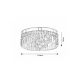 Rabalux Kupatilska rasveta Sybil G9 6x MAX 28W hrom (75036) - RAS002588A00000