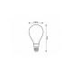Rabalux LED vlakna Filament-LED W opal staklo (79138) - SIJ000280A00000
