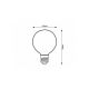Rabalux LED vlakna Filament-LED W staklo u boji dima (79153) - SIJ000272A00000